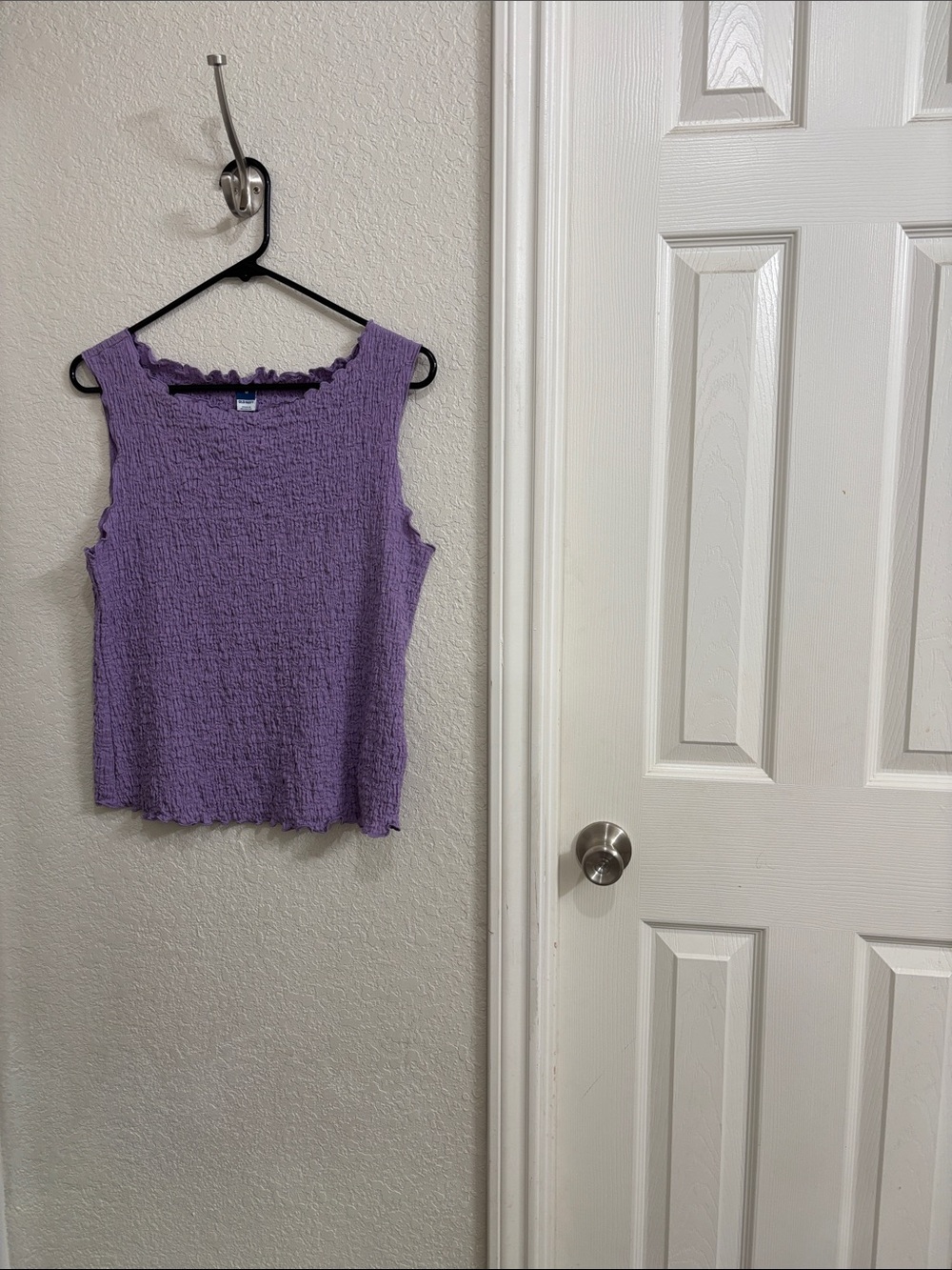 Old Navy Lavender Crinkle Square-Neck Tank